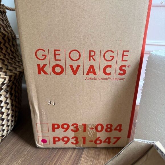 NIB George Kovacs P931-647 Bubble One Light Pendant Copper Bronze Patina $200 - Picture 6 of 11